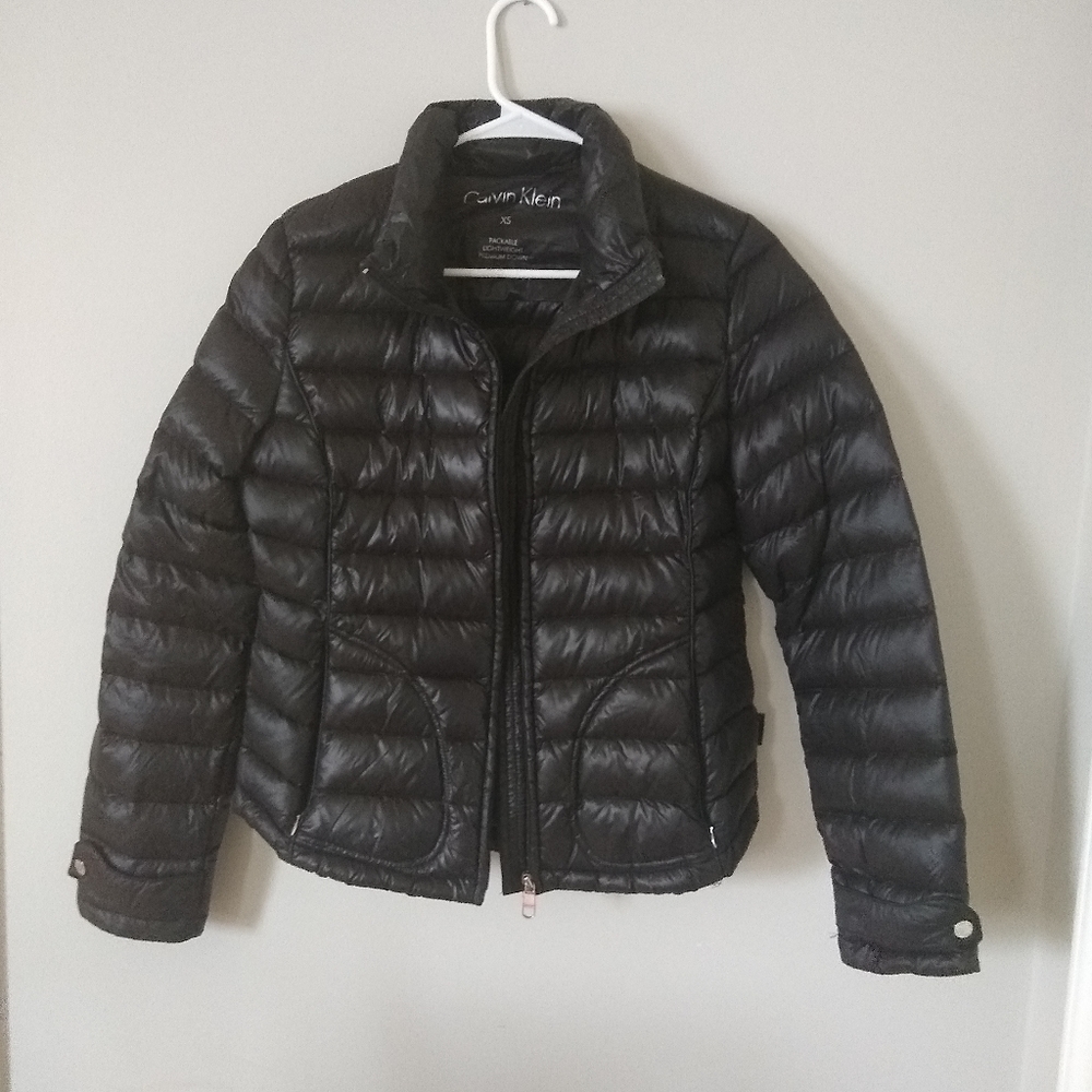 Calvin Klein black puffer down jacket